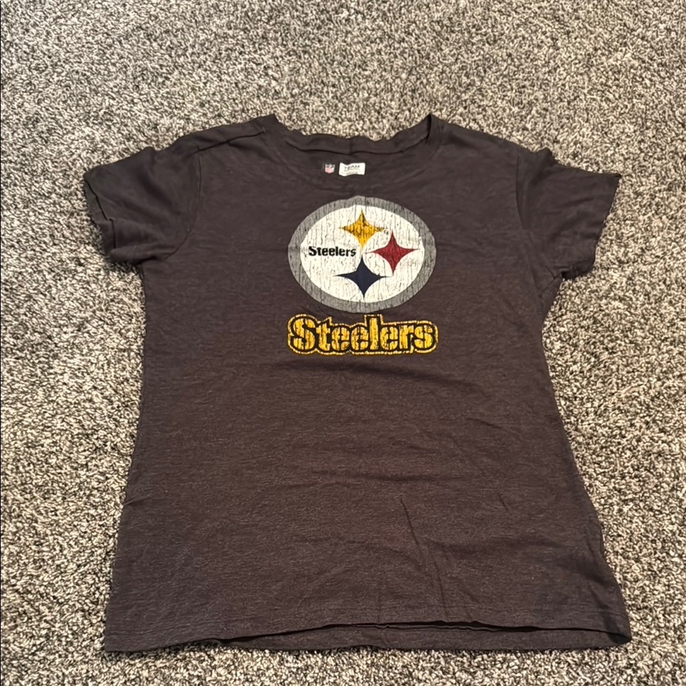 Team Apparel Black Short Sleeve Tee with Iconic Logo